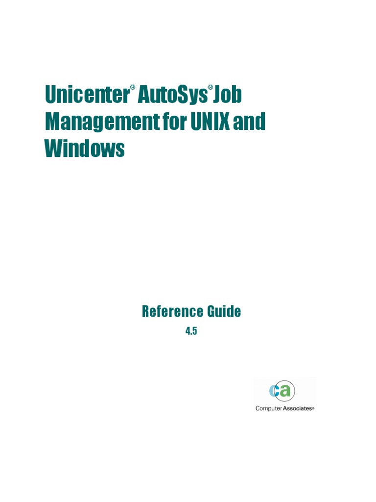 autosys commands in unix
